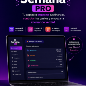 Mi semana PRO-Organizador financiero